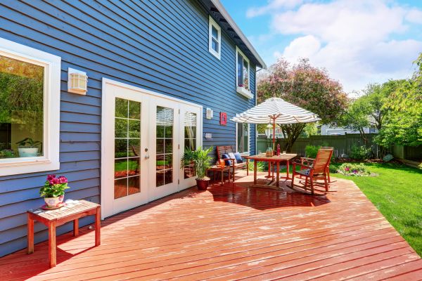 Blue Siding Installation in Utica